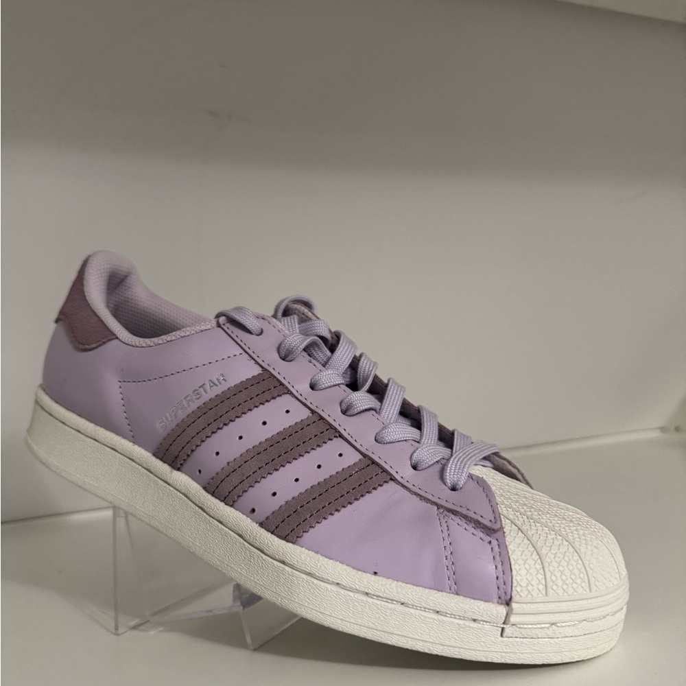 Adidas Superstar Lilac snd Silver Sneakers. NWT - Picture 2 of 7
